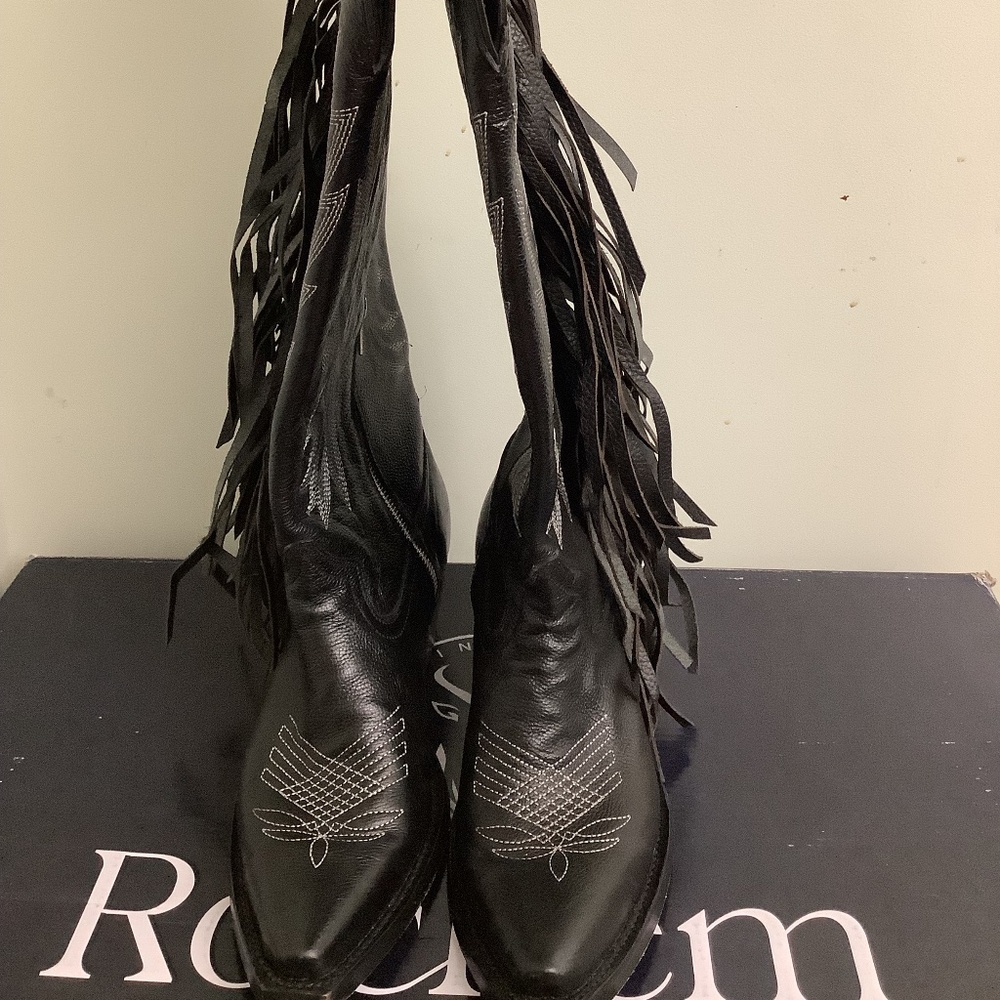 Rock’em Tall Cowgirl Boots with Fringes